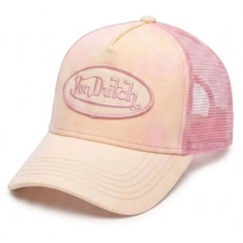 Vintage y2k womens trucker cap pink baseball hat mesh